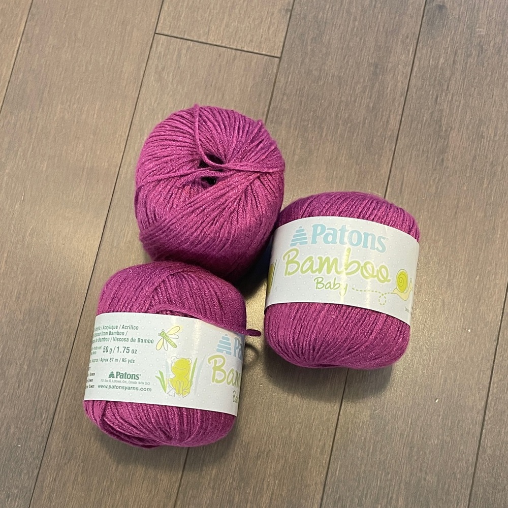 Patons Bamboo Baby Yarn in Purple